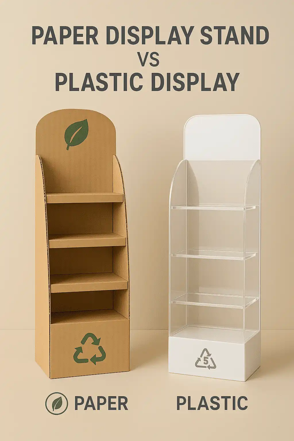 Paper Display Stands vs Plastic Displays: Which Is More Sustainable